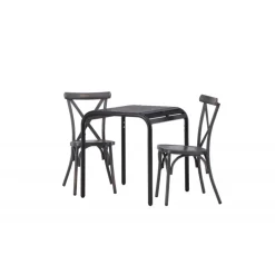 Borneo t Loungesæt - Havemøbelsæt - Sort,Mørkegrå