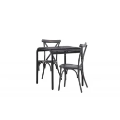 Borneo t Loungesæt - Havemøbelsæt - Sort,Mørkegrå