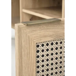 BORNEO TV bord 150 cm - Artisan eg / Sort