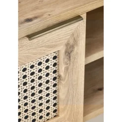 BORNEO TV bord 150 cm - Artisan eg / Sort