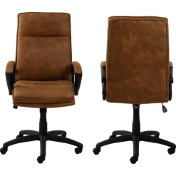 Brad skrivebordsstol brun stof