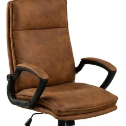 Brad skrivebordsstol brun stof