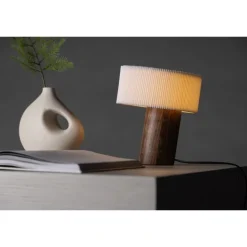 Branas Bordlampe - Valnød og Hvid