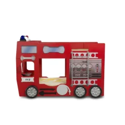 Brandbil - dobbelt køjeseng - 90x190 cm med 2 madrasser