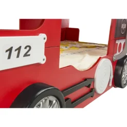 Brandbil - dobbelt køjeseng - 90x190 cm med 2 madrasser