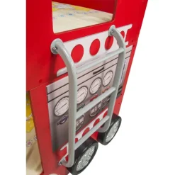 Brandbil - dobbelt køjeseng - 90x190 cm med 2 madrasser