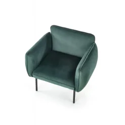 BRASIL fritidslænestol Mørkegrøn/Sort