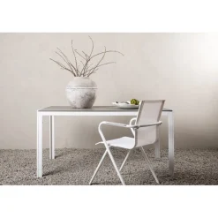 Break havebord 150cm - Grå Hvid