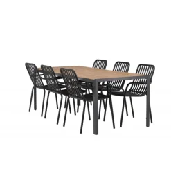 Break Loungesæt - Havemøbelsæt - Sort,Natur