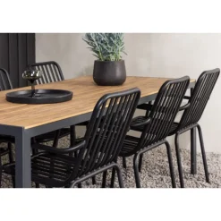 Break Loungesæt - Havemøbelsæt - Sort,Natur