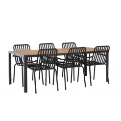 Break Loungesæt - Havemøbelsæt - Sort,Natur