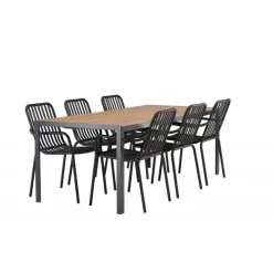 Break Loungesæt - Havemøbelsæt - Sort,Natur