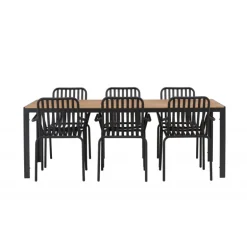 Break Loungesæt - Havemøbelsæt - Sort,Natur