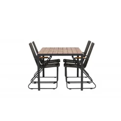 Break Loungesæt - Havemøbelsæt - Sort,Natur