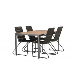 Break Loungesæt - Havemøbelsæt - Sort,Natur