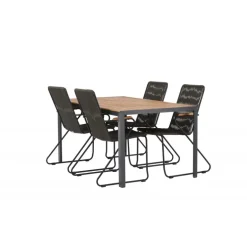 Break Loungesæt - Havemøbelsæt - Sort,Natur