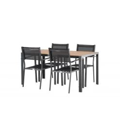 Break Loungesæt - Havemøbelsæt - Sort,Natur