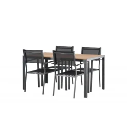 Break Loungesæt - Havemøbelsæt - Sort,Natur