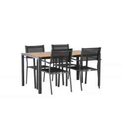 Break Loungesæt - Havemøbelsæt - Sort,Natur