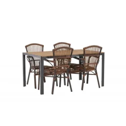 Break Loungesæt - Havemøbelsæt - Brun,Natur