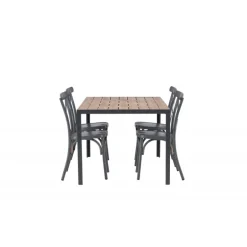 Break Loungesæt - Havemøbelsæt - Mørkegrå,Natur