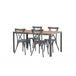 Break Loungesæt - Havemøbelsæt - Mørkegrå,Natur