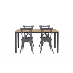 Break Loungesæt - Havemøbelsæt - Mørkegrå,Natur