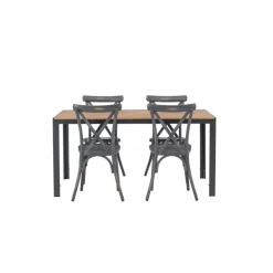 Break Loungesæt - Havemøbelsæt - Mørkegrå,Natur