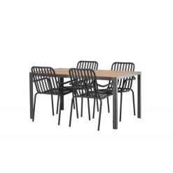 Break Loungesæt - Havemøbelsæt - Sort,Natur