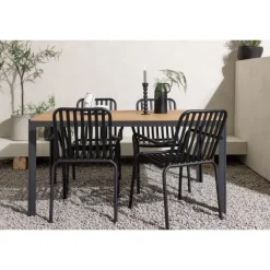 Break Loungesæt - Havemøbelsæt - Sort,Natur