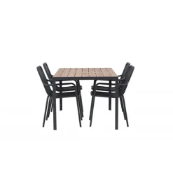 Break Loungesæt - Havemøbelsæt - Sort,Natur