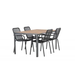 Break Loungesæt - Havemøbelsæt - Sort,Natur