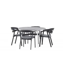 Break Rund Loungesæt - Havemøbelsæt - Grå,Hvid