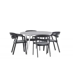 Break Rund Loungesæt - Havemøbelsæt - Grå,Hvid