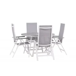 Break Rund Loungesæt - Havemøbelsæt - Grå,Hvid