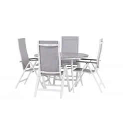 Break Rund Loungesæt - Havemøbelsæt - Grå,Hvid