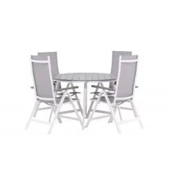 Break Rund Loungesæt - Havemøbelsæt - Grå,Hvid