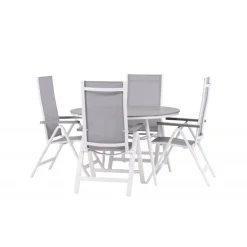 Break Rund Loungesæt - Havemøbelsæt - Grå,Hvid