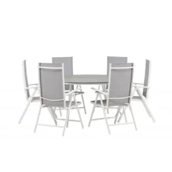 Break Rund Loungesæt - Havemøbelsæt - Grå,Hvid