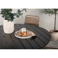 Break Rund Loungesæt - Havemøbelsæt - Sort,Latte