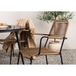 Break Rund Loungesæt - Havemøbelsæt - Sort,Latte