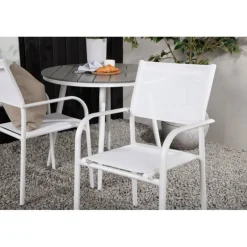 Break Rundt Loungesæt - Havemøbelsæt - Grå,Hvid