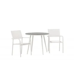 Break Rundt Loungesæt - Havemøbelsæt - Grå,Hvid