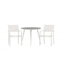 Break Rundt Loungesæt - Havemøbelsæt - Grå,Hvid