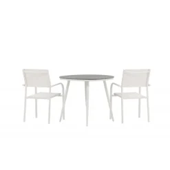 Break Rundt Loungesæt - Havemøbelsæt - Grå,Hvid