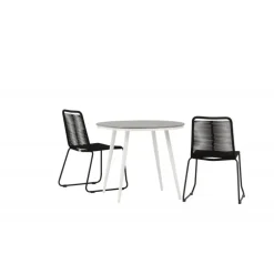 Break Rundt Loungesæt - Havemøbelsæt - Grå,Hvid