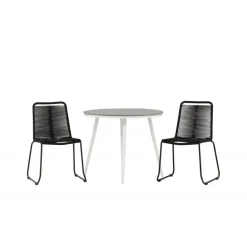 Break Rundt Loungesæt - Havemøbelsæt - Grå,Hvid