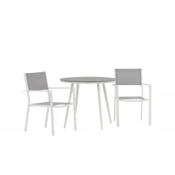 Break Rundt Loungesæt - Havemøbelsæt - Grå,Hvid