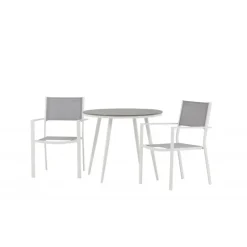 Break Rundt Loungesæt - Havemøbelsæt - Grå,Hvid