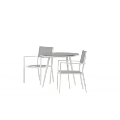 Break Rundt Loungesæt - Havemøbelsæt - Grå,Hvid